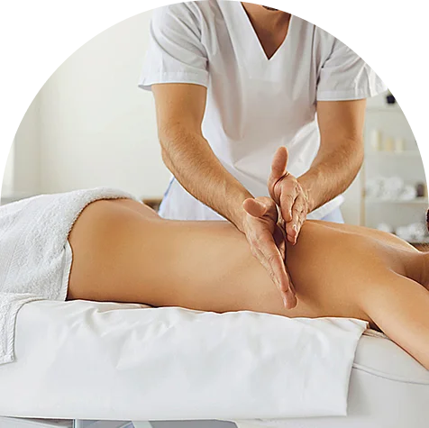 Swedish massage therapy session